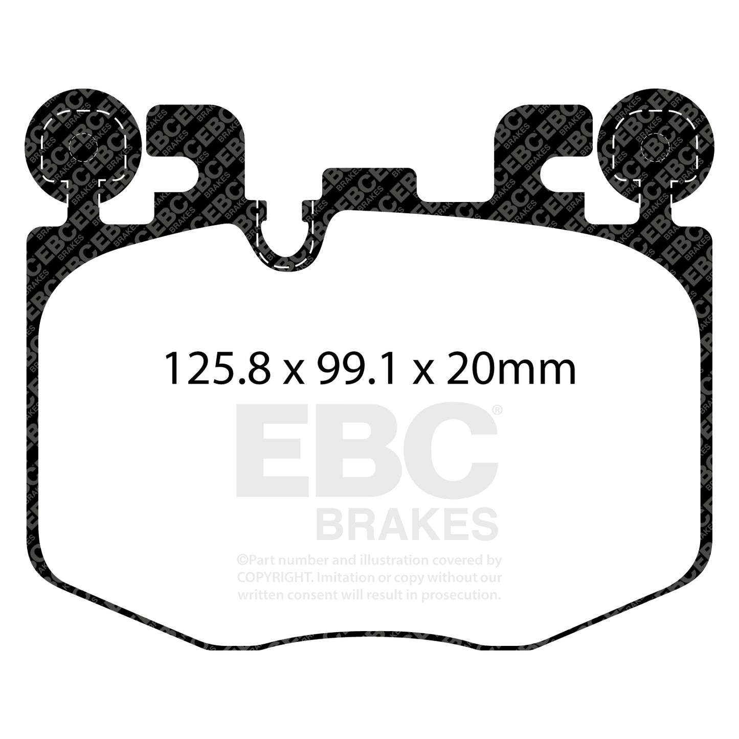 EBC Ultimax Brake Pad OE Replacement Set (DPX2522)