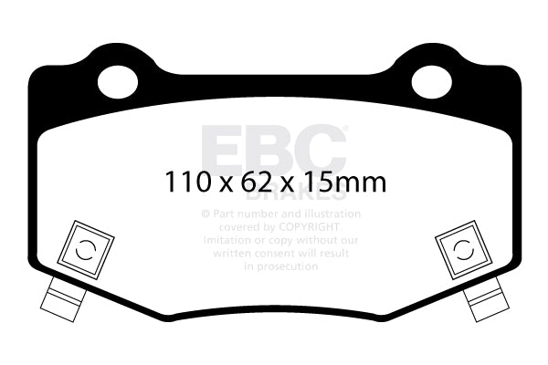 EBC Racing RP-X Track and Race Brake Pads (DP83023RPX)