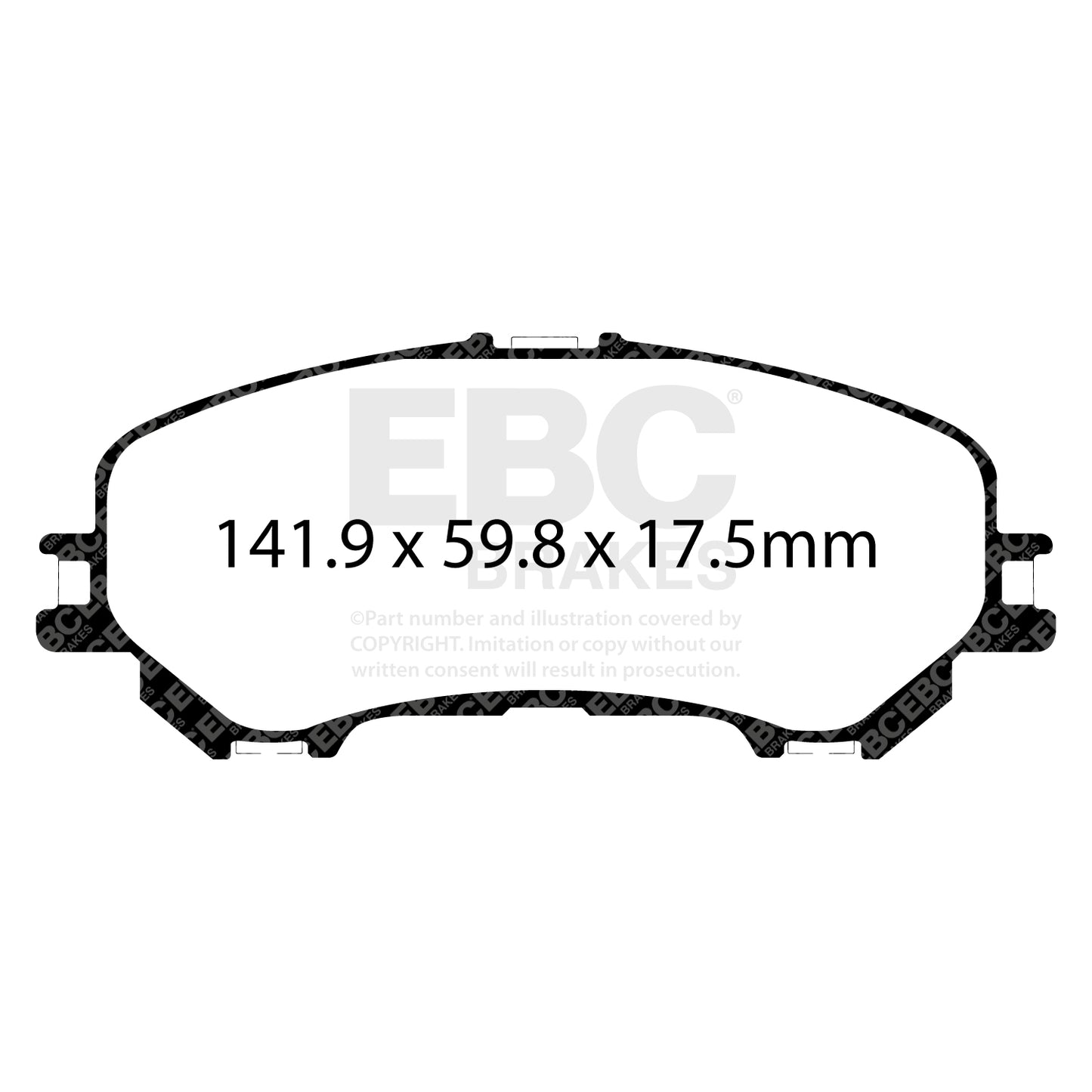 EBC Greenstuff 2000 Series Sport Brake Pad Set (DP23032)