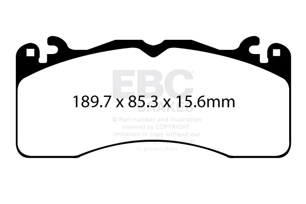 EBC Racing RP-1 Track and Race Brake Pads (DP83040RP1)