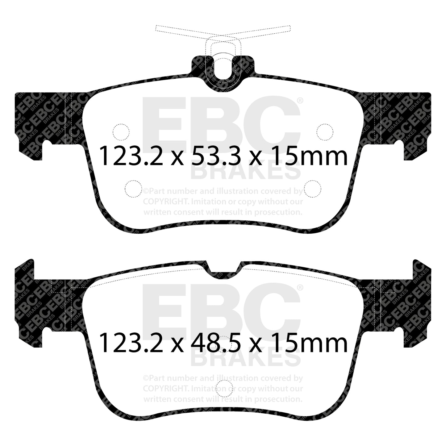 EBC Greenstuff 2000 Series Sport Brake Pad Set (DP23047)