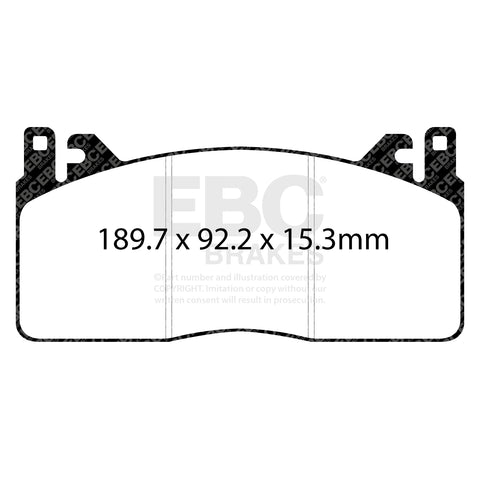 EBC Brakes RP1 Racing Pad (DP83055RP1) Front