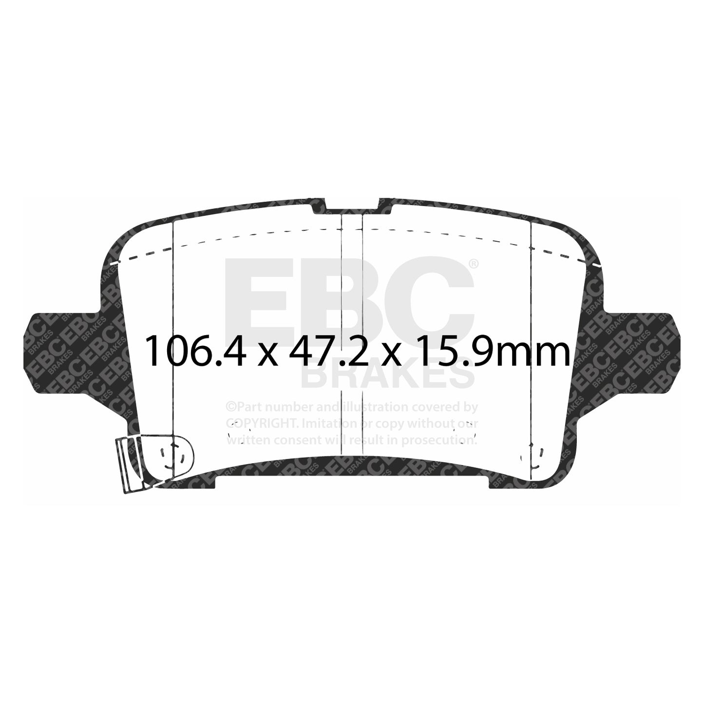 EBC Yellowstuff 4000 Series Street and Track Brake Pad Set (DP43074R)