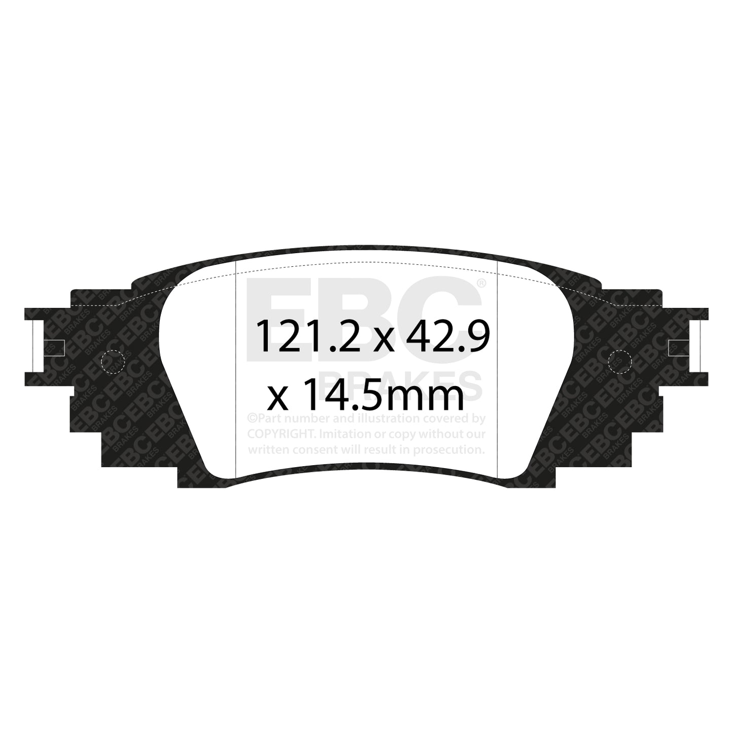 EBC Greenstuff 2000 Series Sport Brake Pad Set (DP23080)