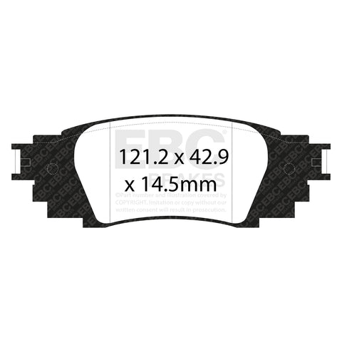 EBC Greenstuff 6000 Series Truck and SUV Brake Pad Set (DP63080)