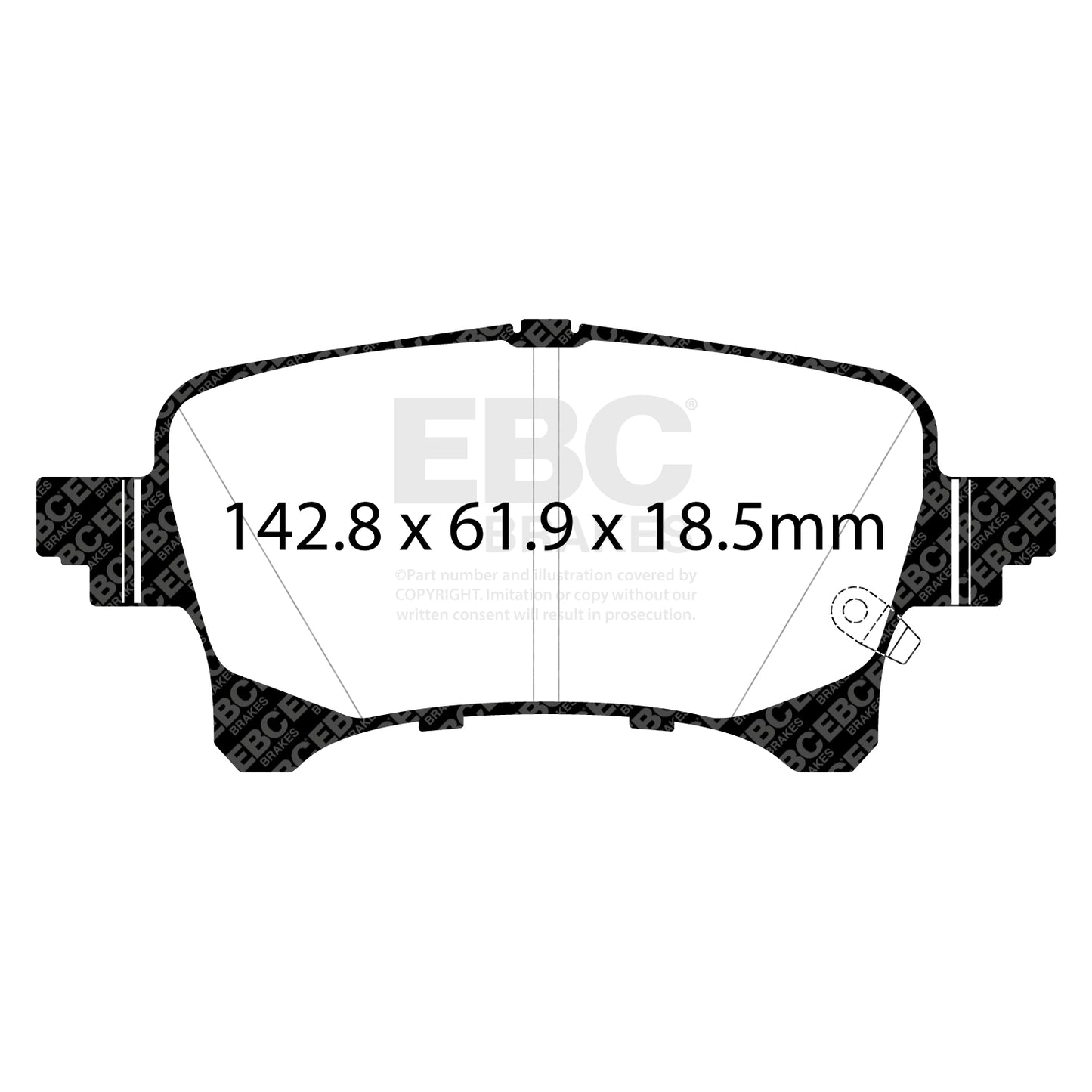 EBC Yellowstuff Brake Pad 4000 Series Sport Set (DP43093R)