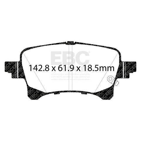 EBC Ultimax Brake Pad OE Replacement Set (DPX3093)