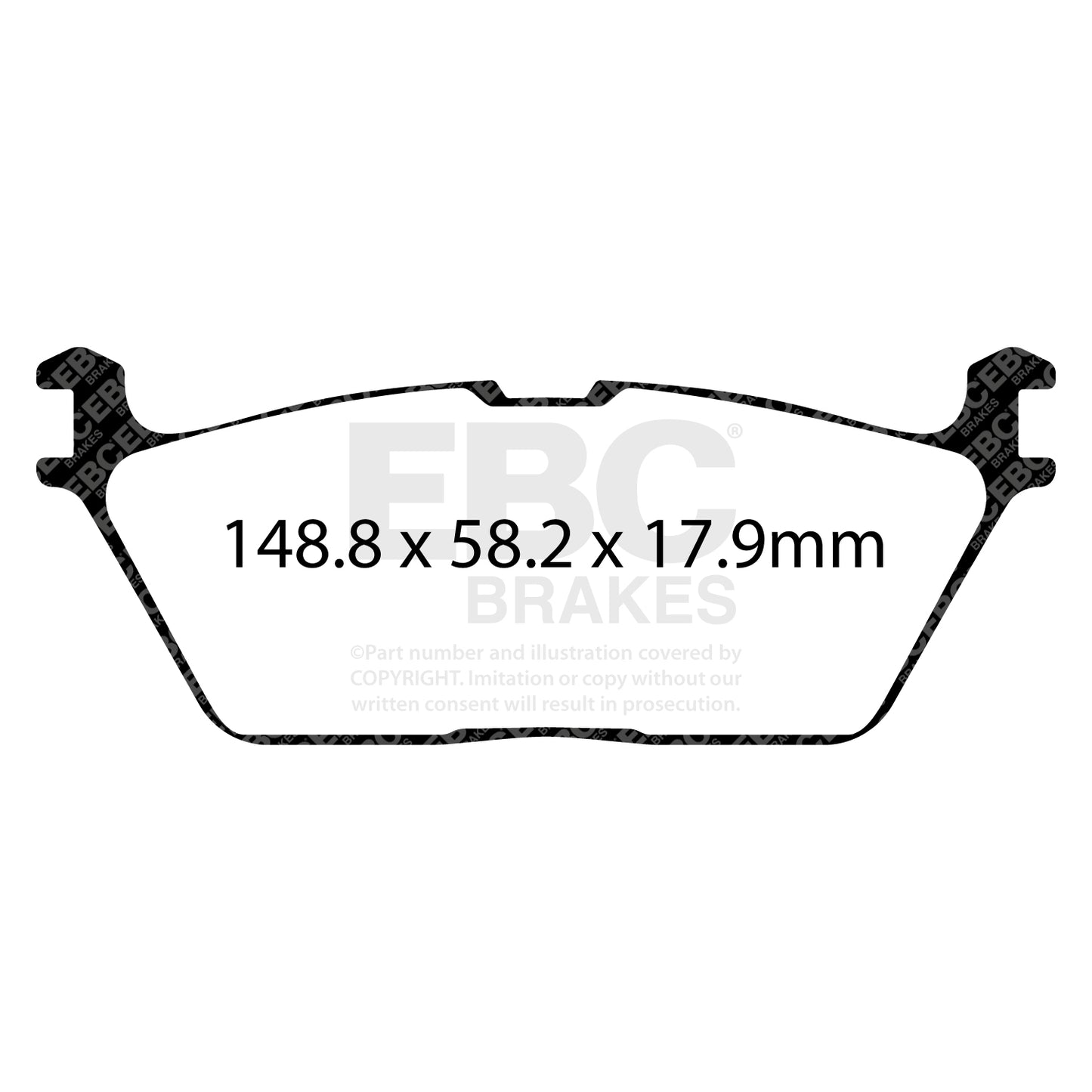 EBC ED Brake Pad Light Truck, Jeep and SUV Set (ED93095)