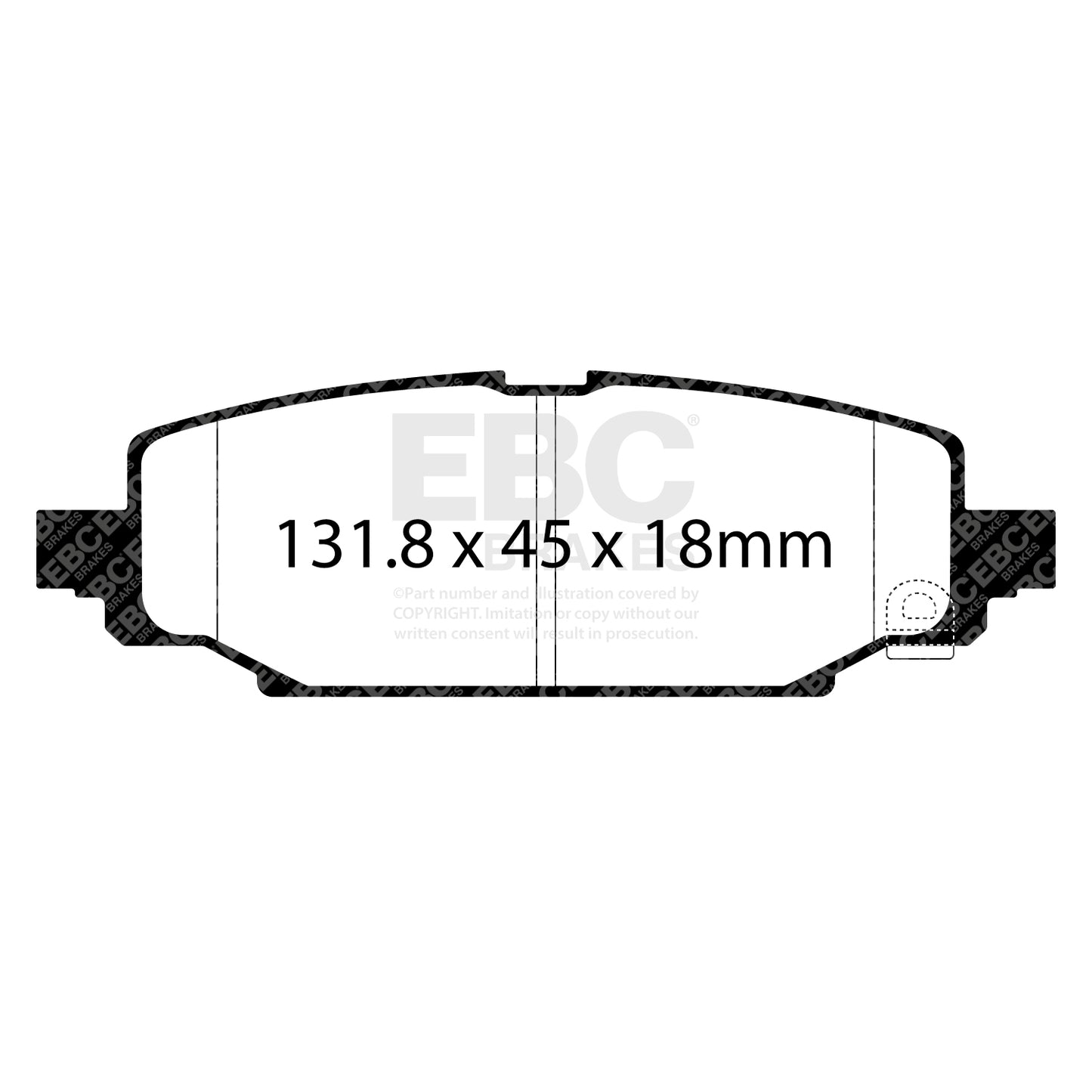 EBC Ultimax OE Replacement Brake Pad Set (DPX3101)