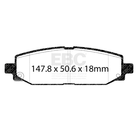 EBC Ultimax OE Replacement Brake Pad Set (DPX3102)