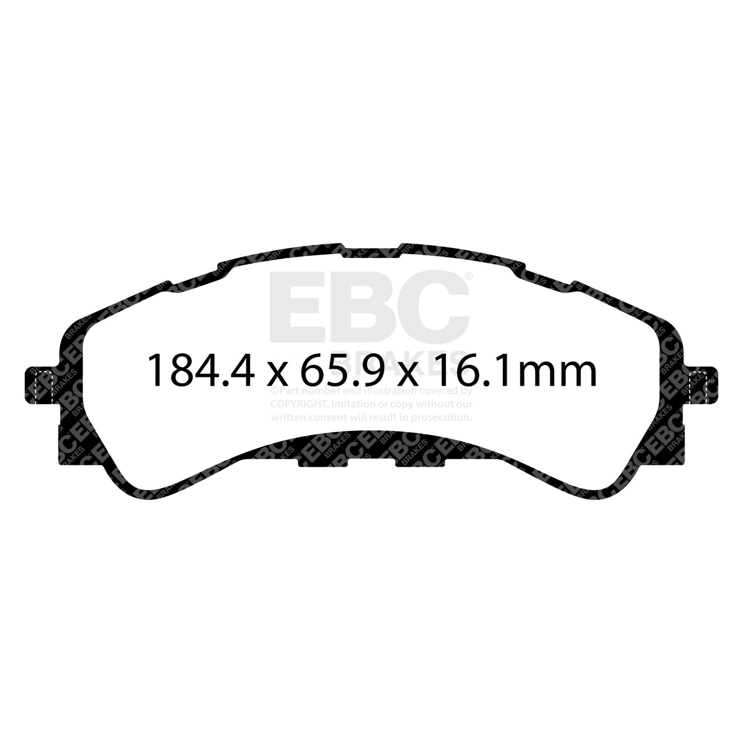 EBC Greenstuff Brake Pad 6000 Series Truck and SUV Set (DP63107)