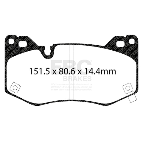 EBC Bluestuff Brake Pad 5000 Series TrackDay Set (DP53112NDX)