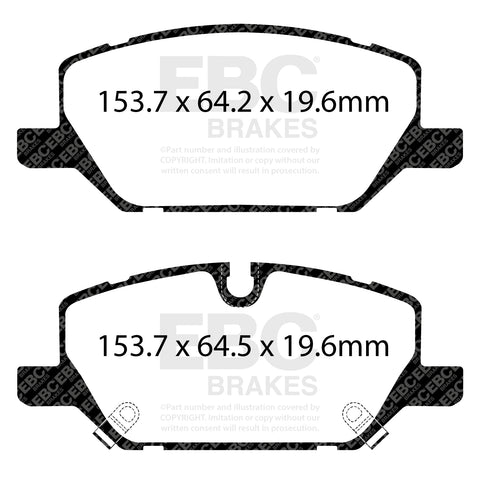 EBC Ultimax Brake Pad OE Replacement Set (DPX3117)