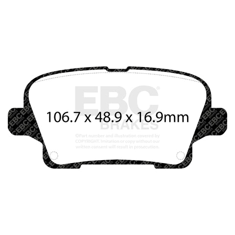 EBC Ultimax OE Replacement Brake Pad Set (DPX3125)