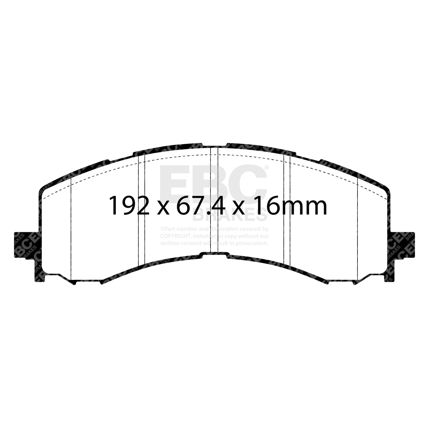 EBC Yellowstuff Brake Pad 4000 Series Sport Set (DP43141R)