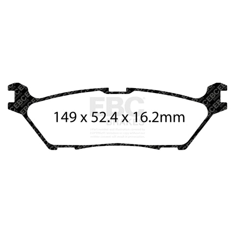 EBC Yellowstuff Brake Pad 4000 Series Sport Set (DP43142R)