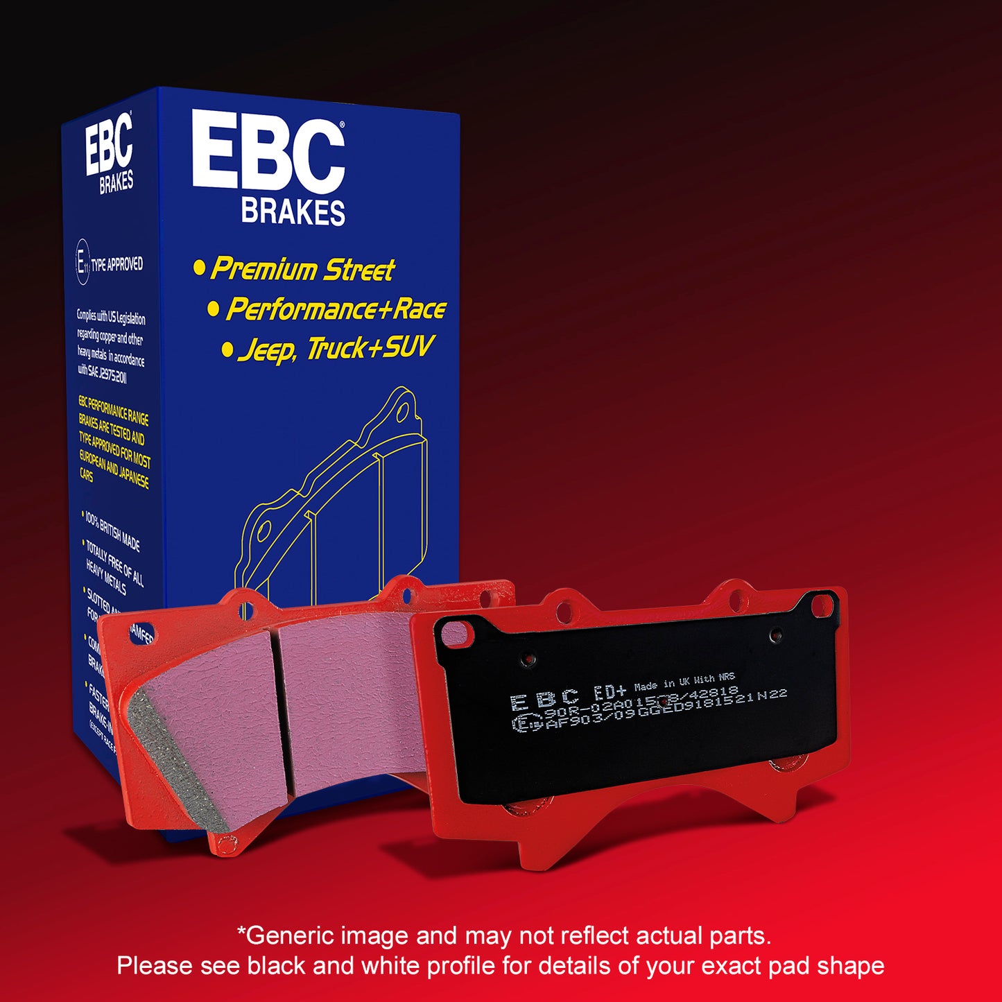 EBC Orangestuff 9000 Series Race Brake Pad Set (DP9914)