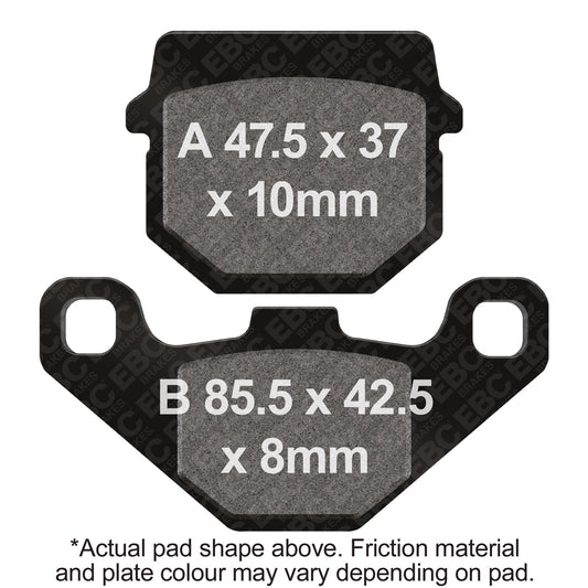 EBC - EBC Double-H Sintered Scooter Pad Set (SFA083/2HH)