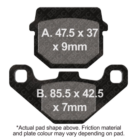 EBC - EBC Double-H Sintered Scooter Pad Set (SFA083HH)
