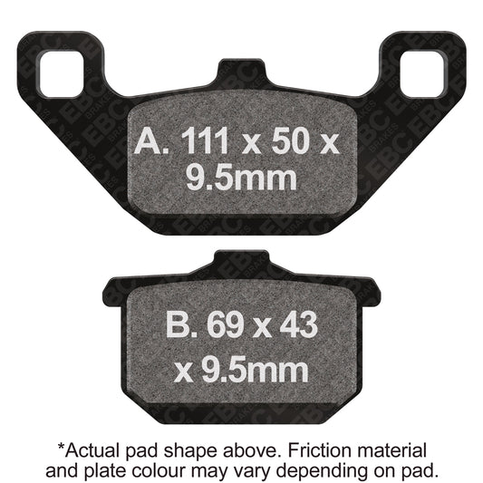 EBC - EBC Double-H Sintered Sportbike Pad Set (FA085HH)