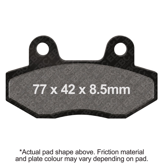 EBC - EBC Double-H Sintered Sportbike Pad Set (FA086/2HH)