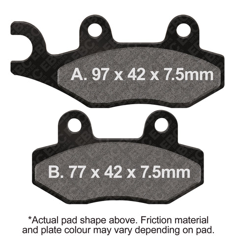 EBC - EBC MXS Formula MX Race Pad Set With Pins (MXS135)