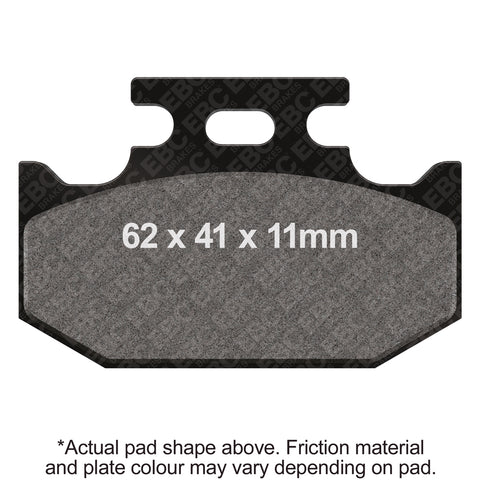 EBC - EBC MXS Formula MX Race Pad Set With Pins (MXS152/2)
