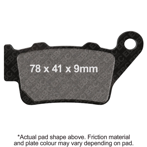 EBC - EBC MXS Formula MX Race Pad Set With Pins (MXS208)