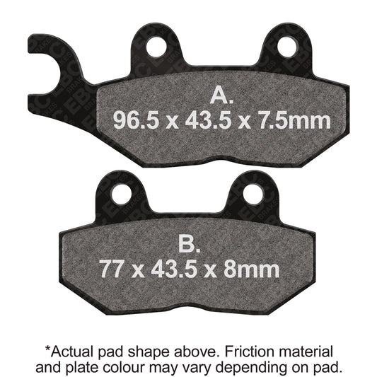 EBC - EBC Double-H Sintered Sportbike Pad Set (FA214HH)