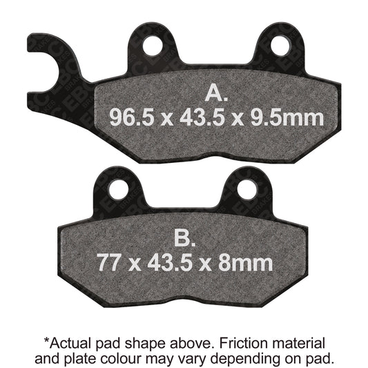 EBC - EBC Double-H Sintered Sportbike Pad Set (FA214/2HH)