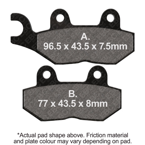 EBC - EBC Double-H Sintered Sportbike Pad Set (FA214HH)