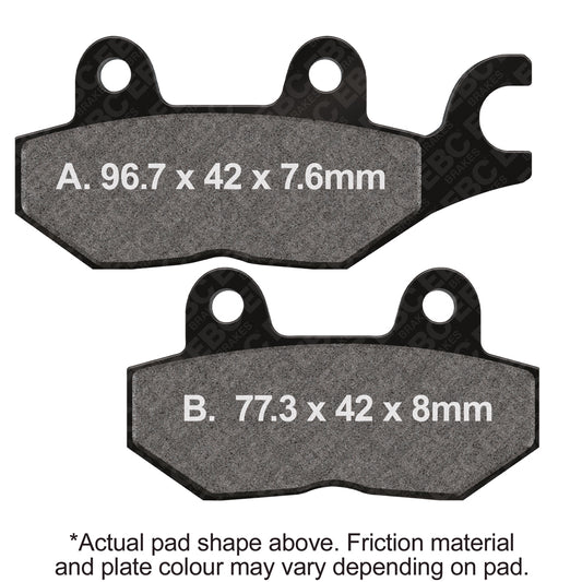 EBC - EBC Double-H Sintered Sportbike Pad Set (FA215HH)