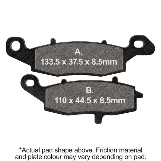 EBC - EBC Double-H Sintered Sportbike Pad Set (FA229HH)