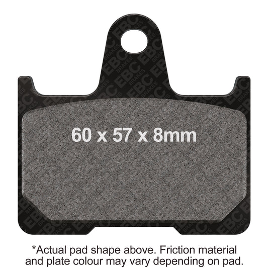EBC - EBC Double-H Sintered Sportbike Pad Set (FA254HH)