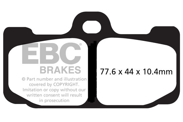 EBC - Race Use Only - Sintered GPFAX Compound Race Pad (GPFAX295HH ...