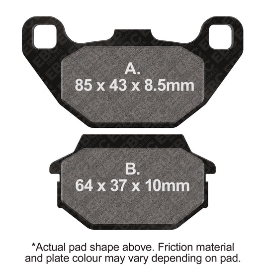 EBC - EBC Double-H Sintered Scooter Pad Set (SFA305HH)