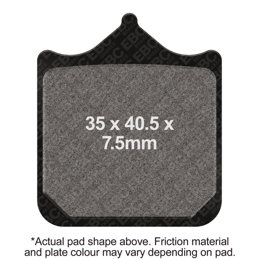 EBC - EBC Double-H Sintered Sportbike Pad Set (FA322/4HH)