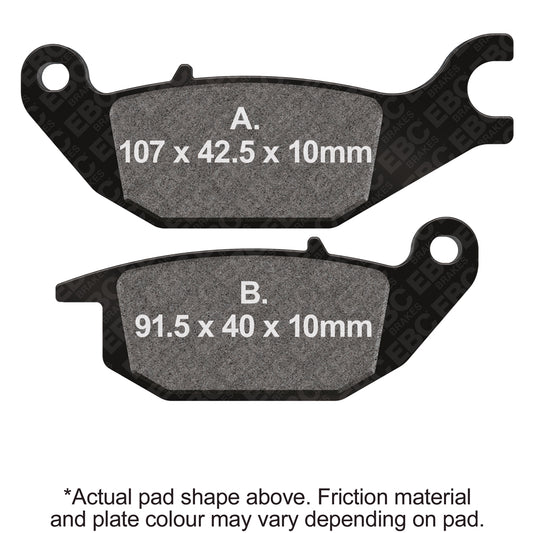 EBC - EBC Double-H Sintered Sportbike Pad Set (FA343HH)