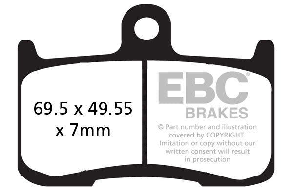 EBC - Race Use Only - Sintered GPFAX Compound Race Pad (GPFAX347HH ...