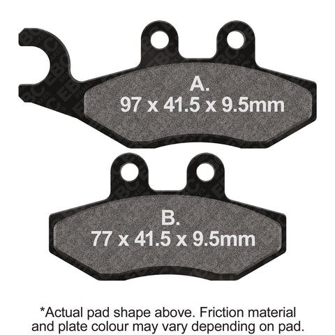 EBC - EBC Double-H Sintered Scooter Pad Set (SFA353HH)