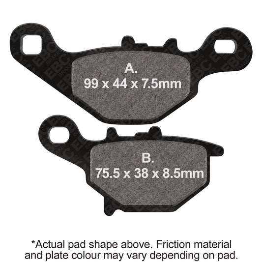 EBC - EBC Double-H Sintered Scooter Pad Set (SFA396HH)