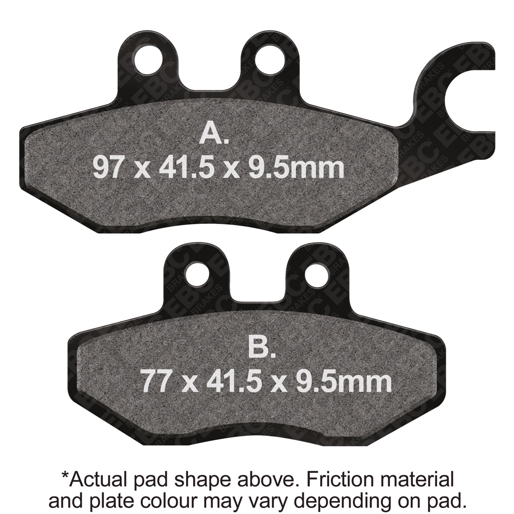 EBC - EBC Double-H Sintered Scooter Pad Set (SFA418HH)