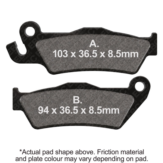 EBC - EBC Double-H Sintered Sportbike Pad Set (FA438HH)