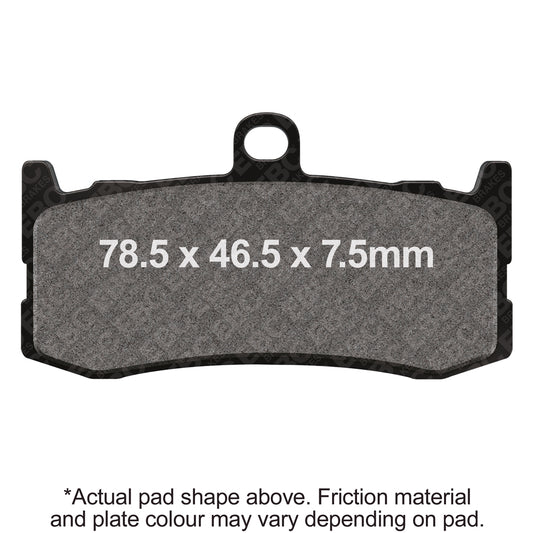 EBC - EBC Double-H Sintered Sportbike Pad Set (FA491HH)