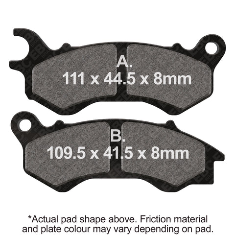 EBC - EBC Double-H Sintered Scooter Pad Set (SFA603HH)