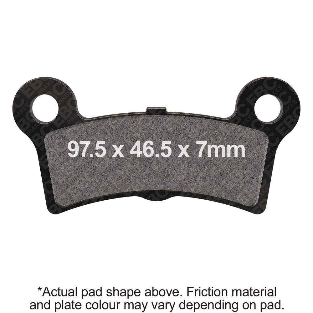 EBC - EBC Double-H Sintered Trike Pad Kit Inc Bolts (FA605/4HH)