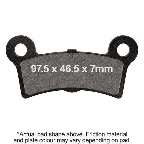 EBC - EBC Double-H Sintered Trike Pad Kit Inc Bolts (FA605/4HH)