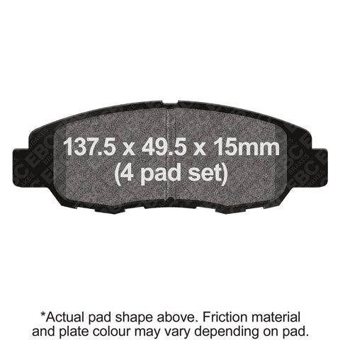 EBC Brakes Pad and Disc Full vehicle Kit (PD40K2643)