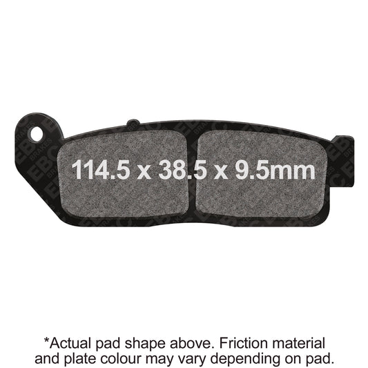 EBC - EBC Double-H Sintered Sportbike Pad Set (FA672HH)