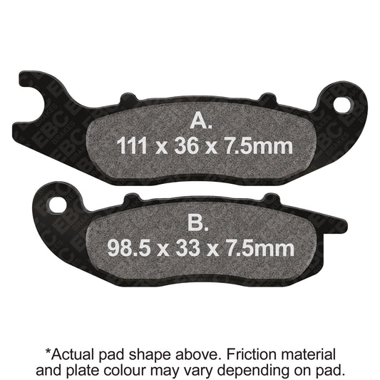EBC - EBC Double-H Sintered Scooter Pad Set (SFA693HH)